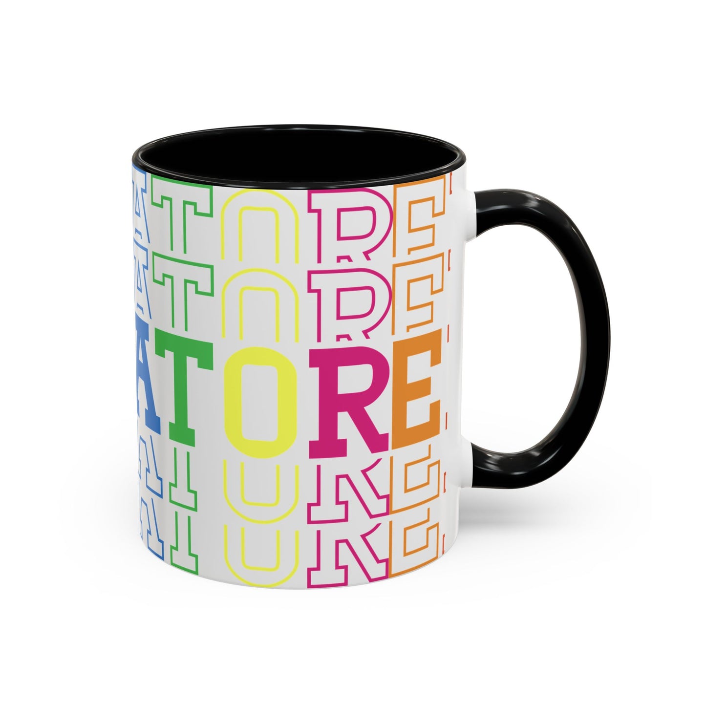 Colorful Educational Accent Coffee Mug - Perfect for Teachers, Graduates, Everyday Use, Gifts for Any Occasion
