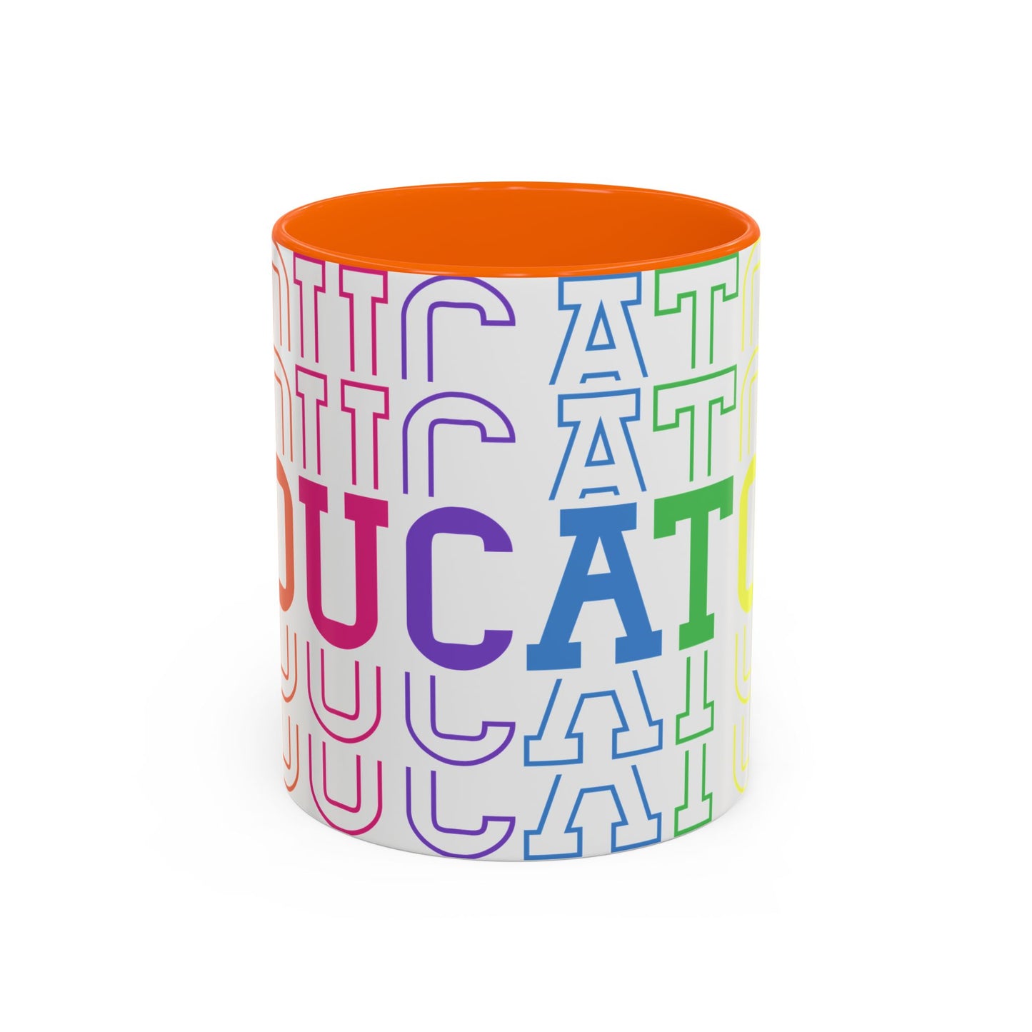 Colorful Educational Accent Coffee Mug - Perfect for Teachers, Graduates, Everyday Use, Gifts for Any Occasion