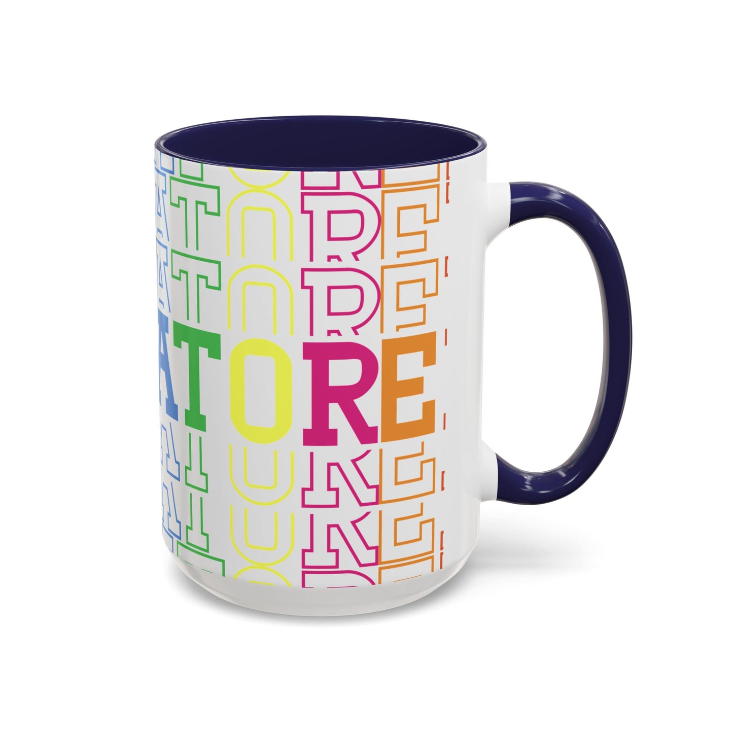 Colorful Educational Accent Coffee Mug - Perfect for Teachers, Graduates, Everyday Use, Gifts for Any Occasion