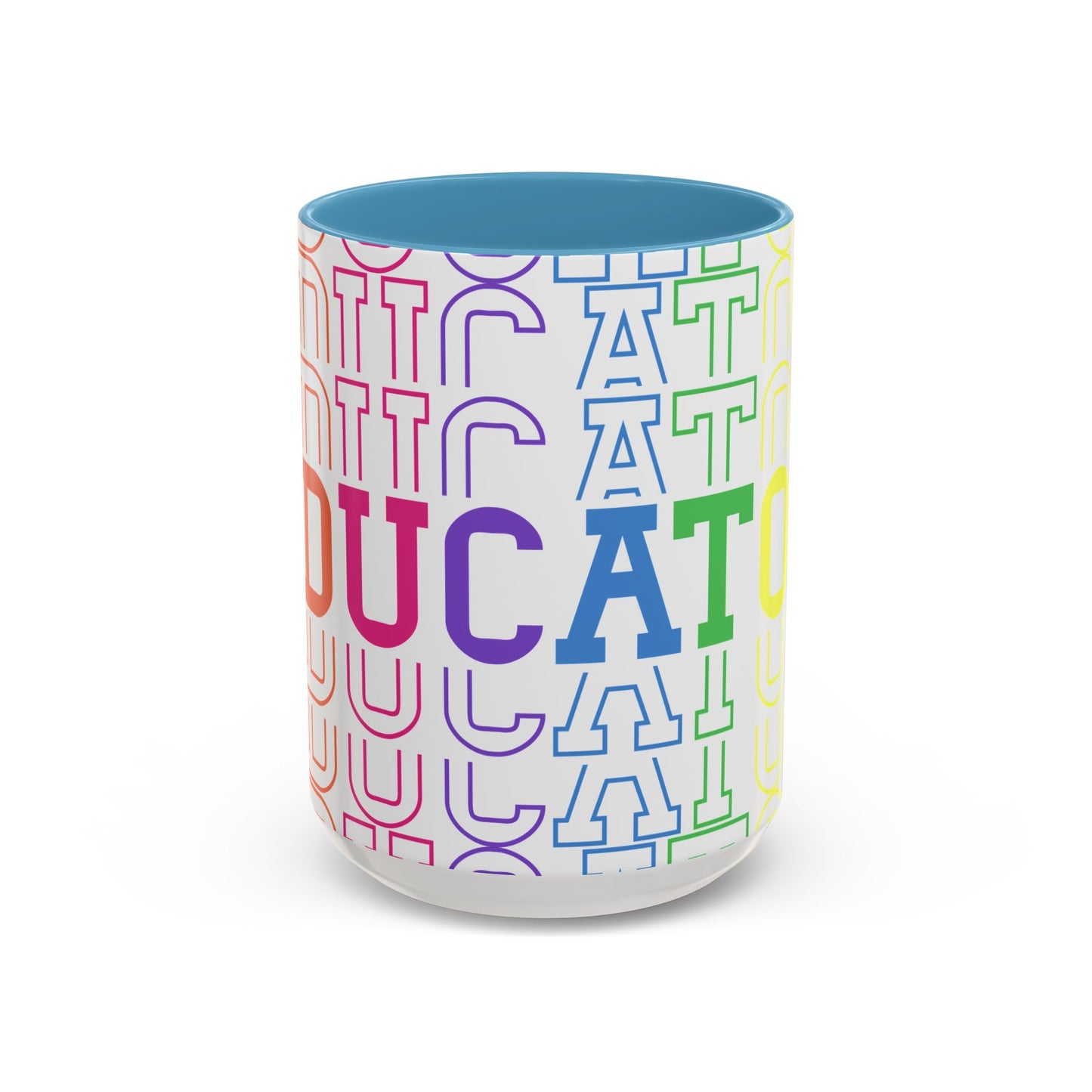 Colorful Educational Accent Coffee Mug - Perfect for Teachers, Graduates, Everyday Use, Gifts for Any Occasion