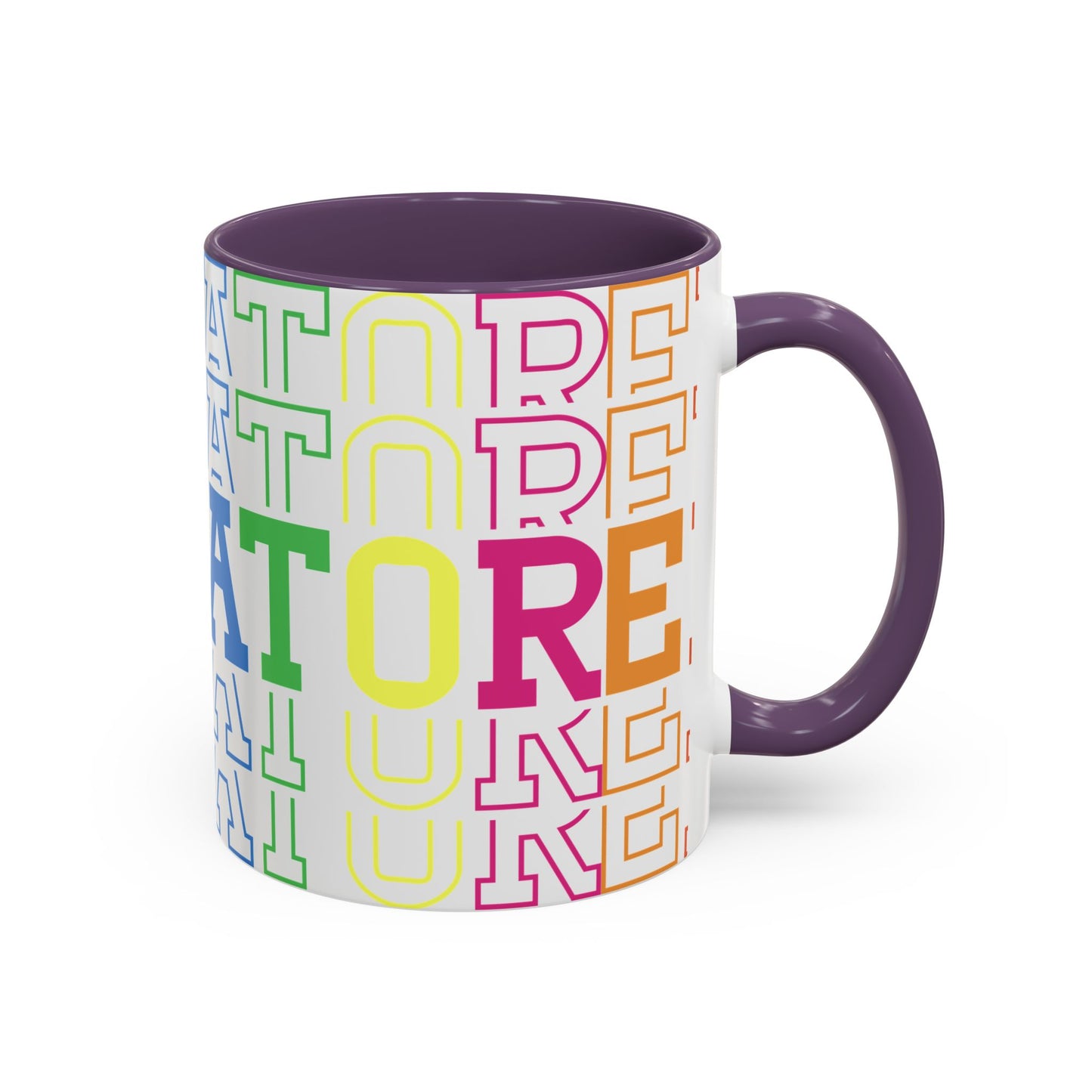 Colorful Educational Accent Coffee Mug - Perfect for Teachers, Graduates, Everyday Use, Gifts for Any Occasion