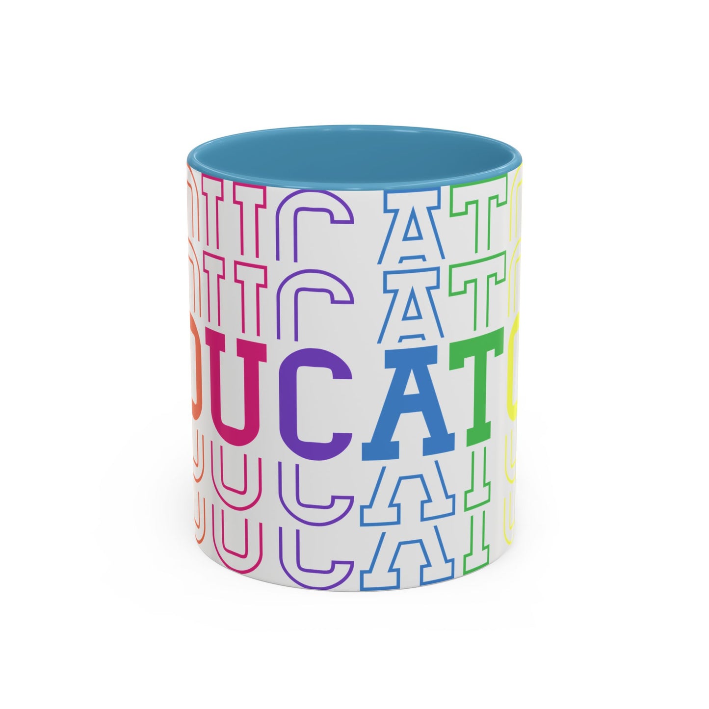 Colorful Educational Accent Coffee Mug - Perfect for Teachers, Graduates, Everyday Use, Gifts for Any Occasion