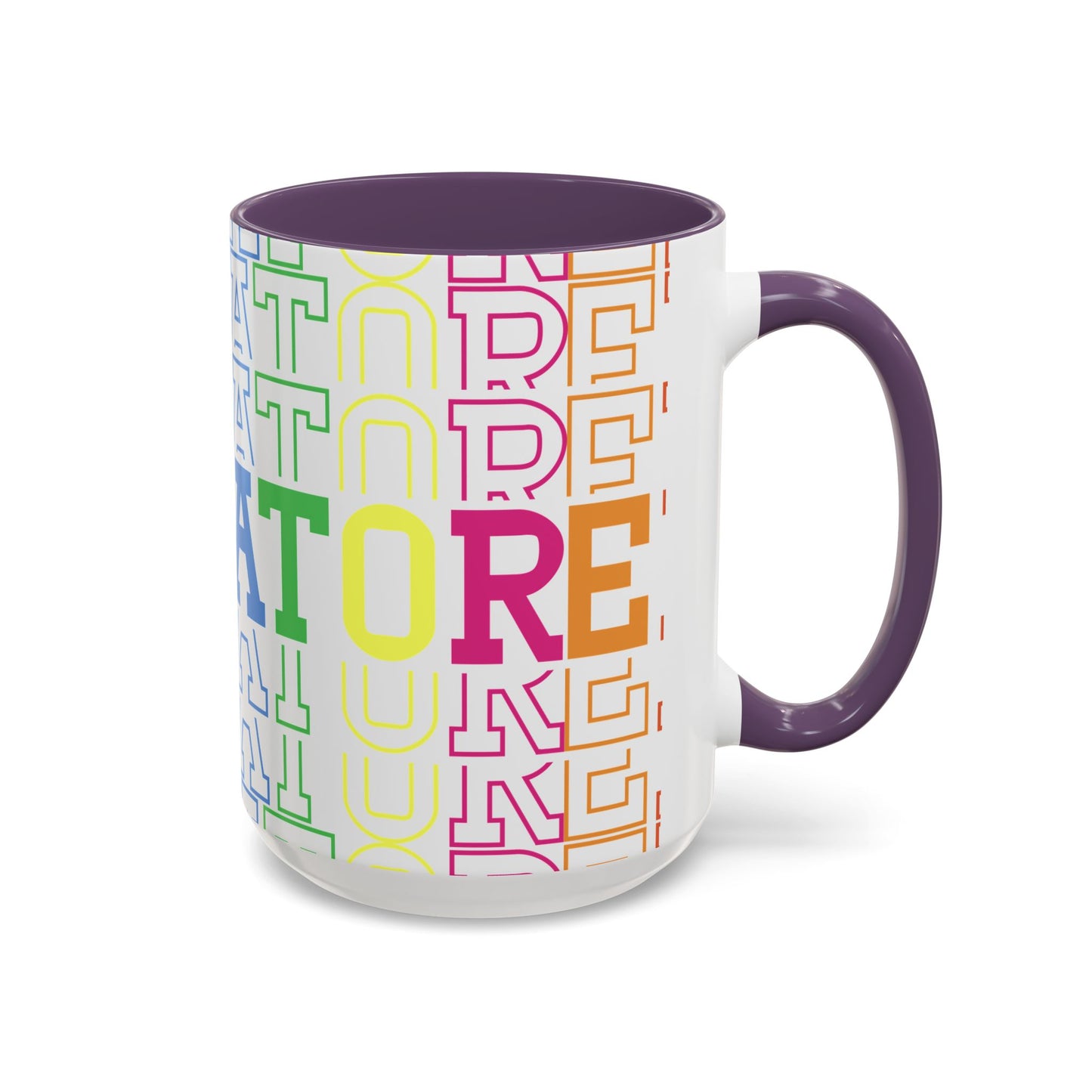 Colorful Educational Accent Coffee Mug - Perfect for Teachers, Graduates, Everyday Use, Gifts for Any Occasion