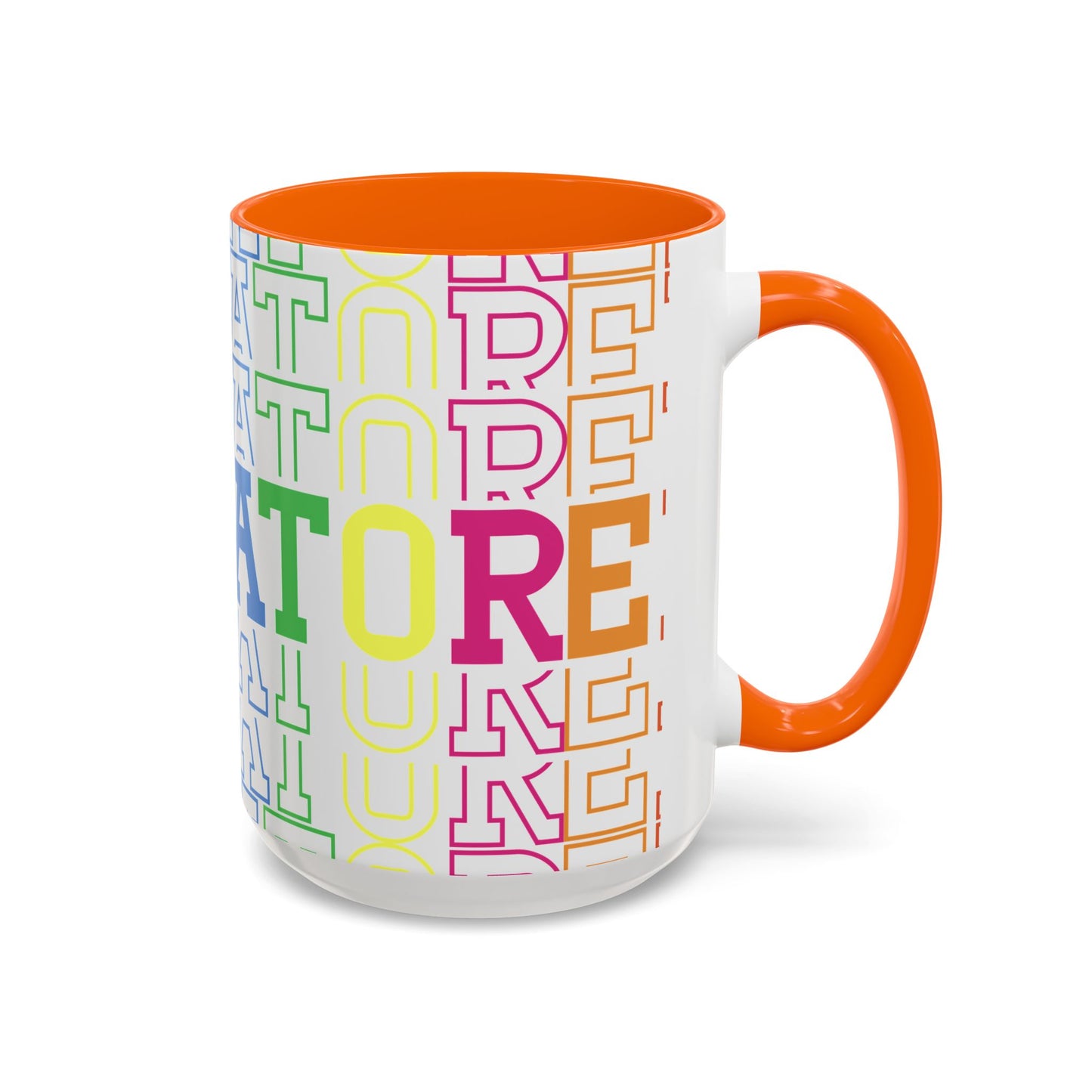 Colorful Educational Accent Coffee Mug - Perfect for Teachers, Graduates, Everyday Use, Gifts for Any Occasion