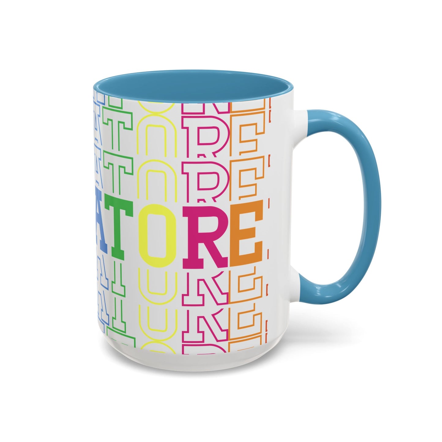 Colorful Educational Accent Coffee Mug - Perfect for Teachers, Graduates, Everyday Use, Gifts for Any Occasion