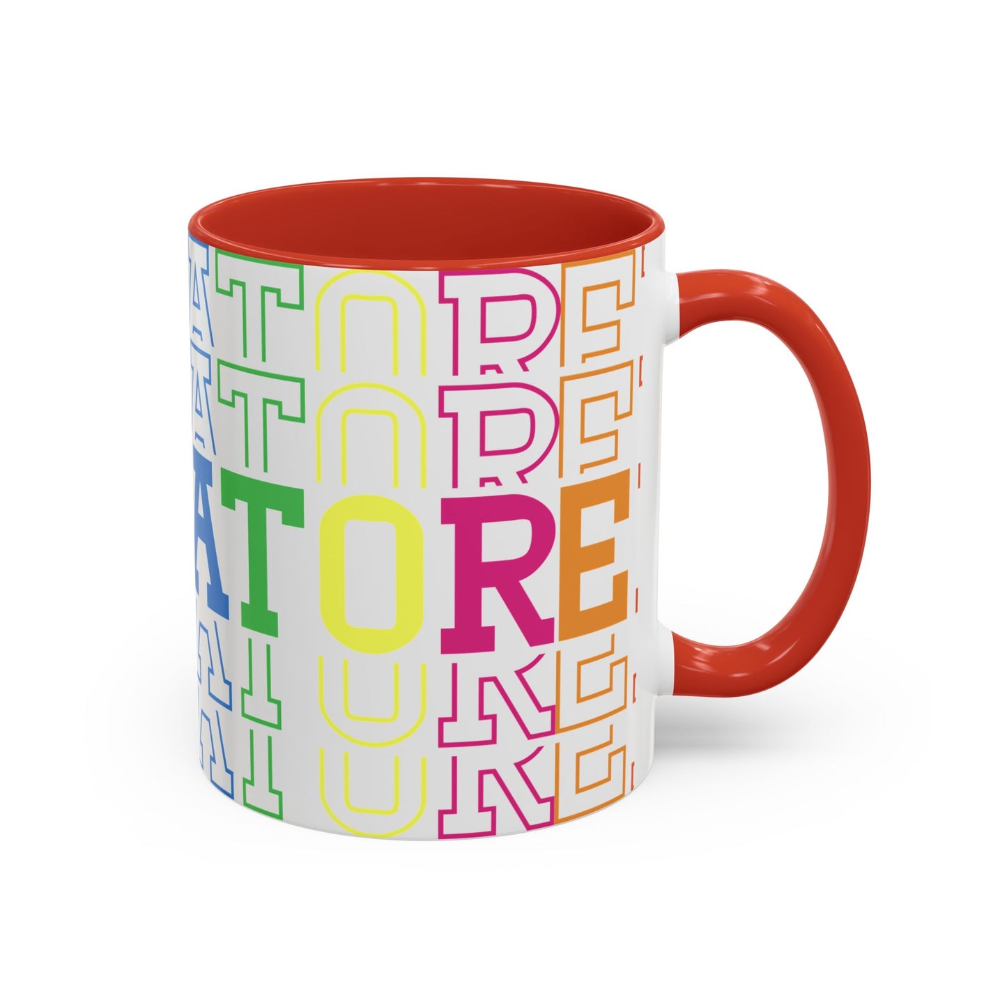 Colorful Educational Accent Coffee Mug - Perfect for Teachers, Graduates, Everyday Use, Gifts for Any Occasion