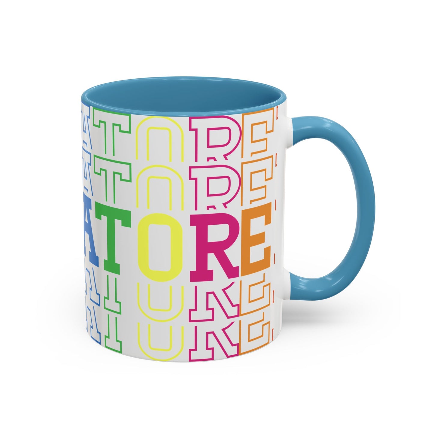 Colorful Educational Accent Coffee Mug - Perfect for Teachers, Graduates, Everyday Use, Gifts for Any Occasion
