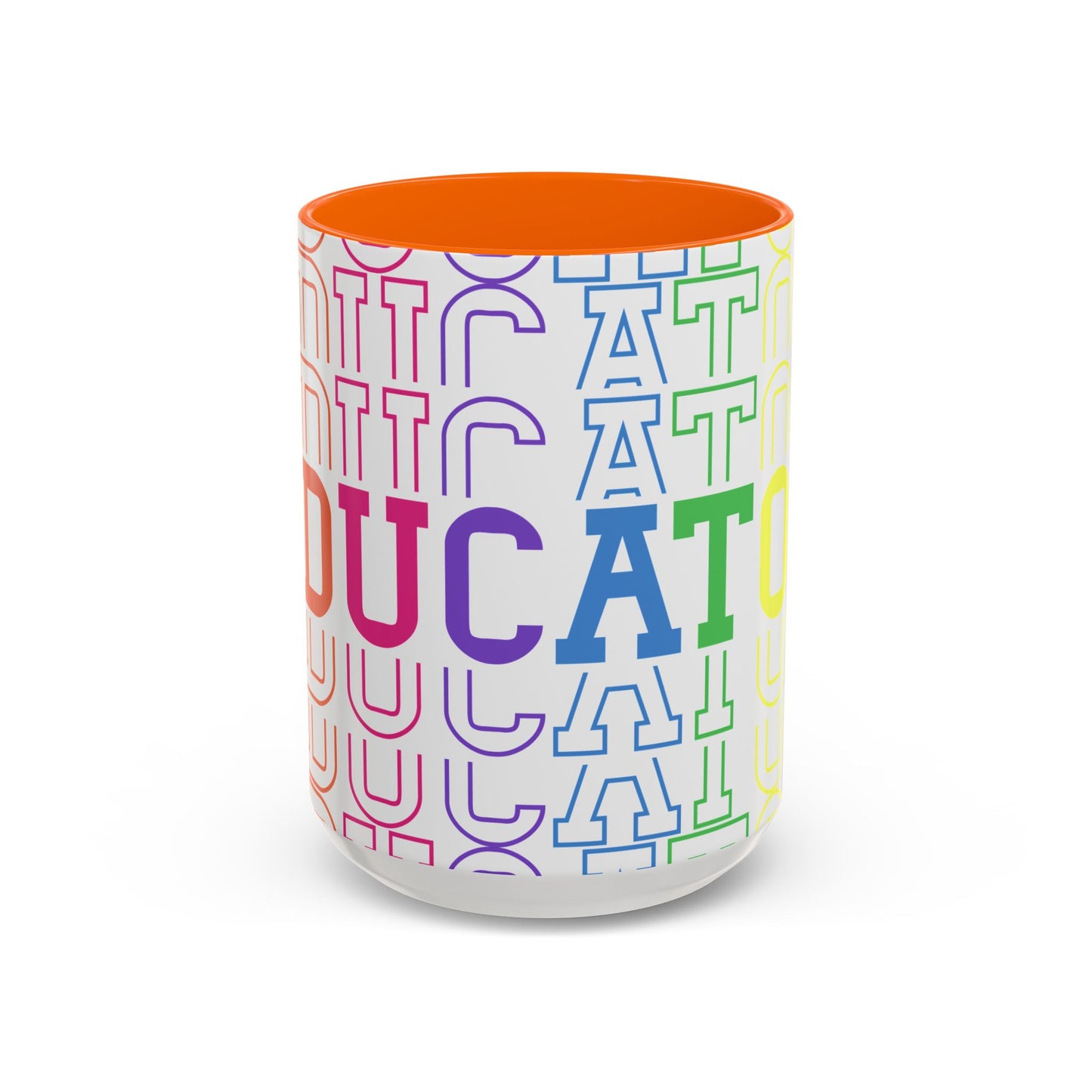 Colorful Educational Accent Coffee Mug - Perfect for Teachers, Graduates, Everyday Use, Gifts for Any Occasion