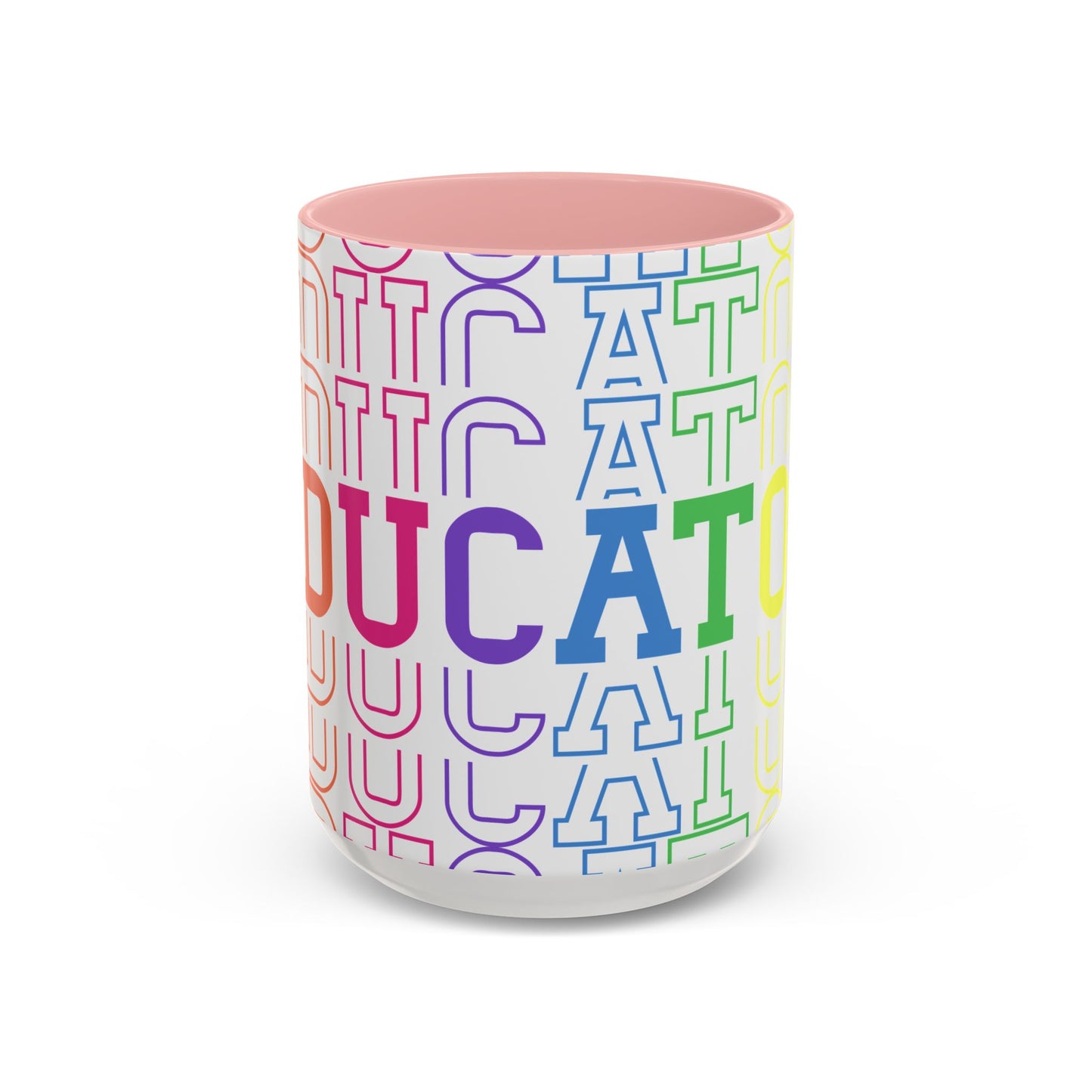Colorful Educational Accent Coffee Mug - Perfect for Teachers, Graduates, Everyday Use, Gifts for Any Occasion