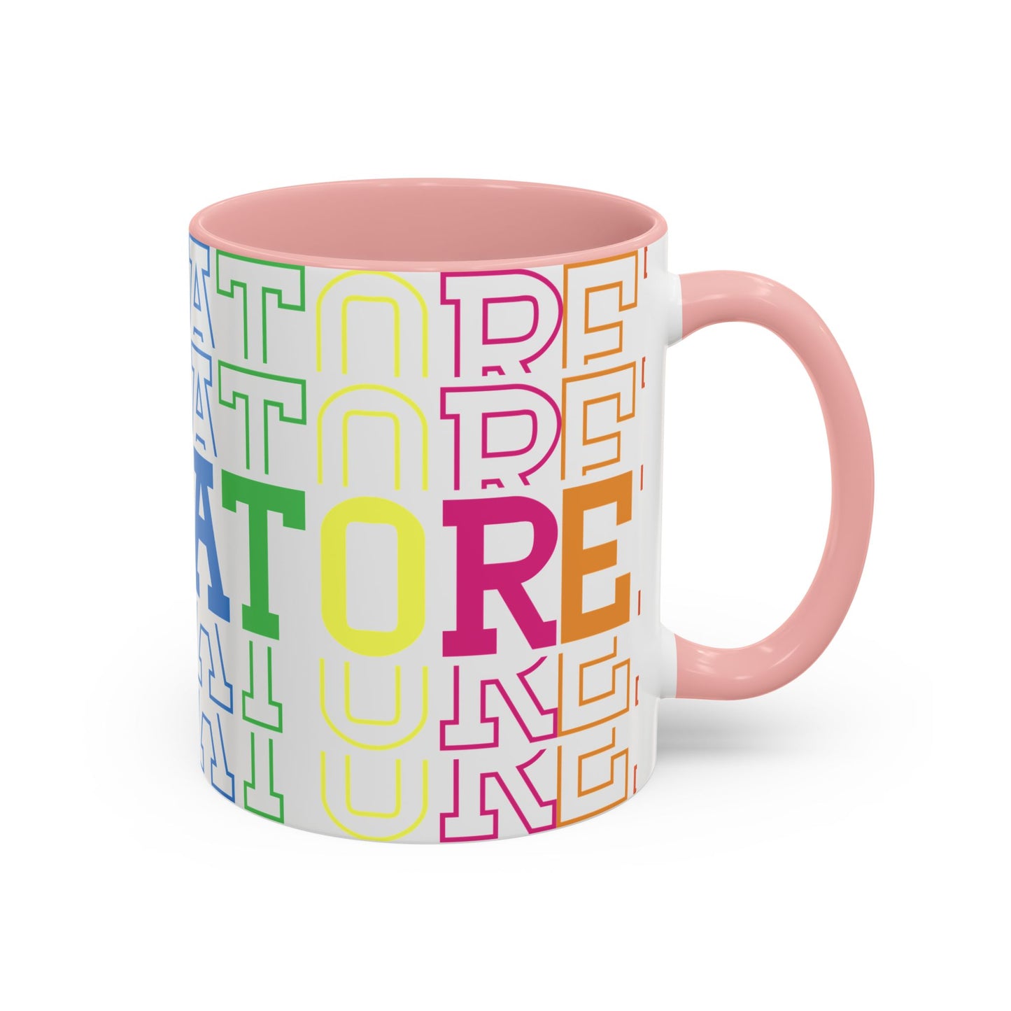 Colorful Educational Accent Coffee Mug - Perfect for Teachers, Graduates, Everyday Use, Gifts for Any Occasion