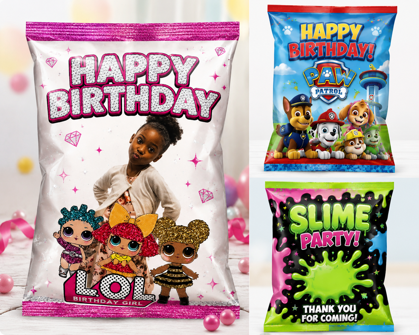 Custom Chip Bag Party Favors