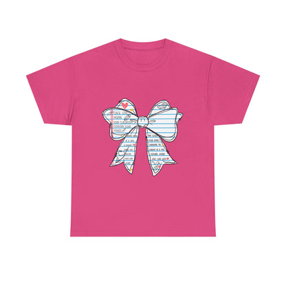 Teach. Love. Inspire. Notebook Bow Shirt (Personalized Option Available)