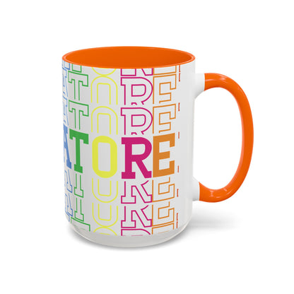 Colorful Educational Accent Coffee Mug - Perfect for Teachers, Graduates, Everyday Use, Gifts for Any Occasion