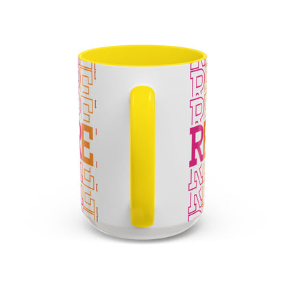 Colorful Educational Accent Coffee Mug - Perfect for Teachers, Graduates, Everyday Use, Gifts for Any Occasion