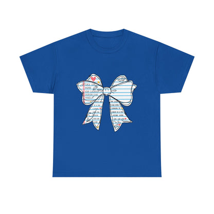 Teach. Love. Inspire. Notebook Bow Shirt (Personalized Option Available)