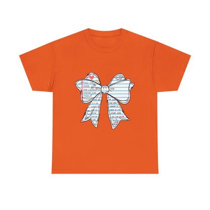 Teach. Love. Inspire. Notebook Bow Shirt (Personalized Option Available)
